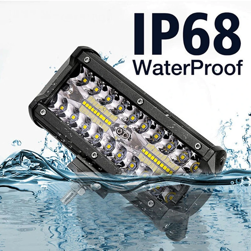 High quality LED Light Bar 7 Inch 240W 24,000lm flood beam Off Road Lights led work light for car Truck Tractor SUV ATV