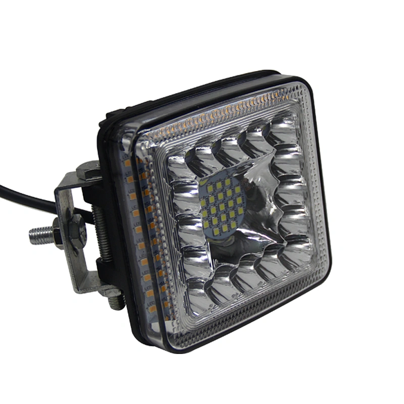 Square shape car accessories led work light fog lights for auto moto boat bike bicicleta luz