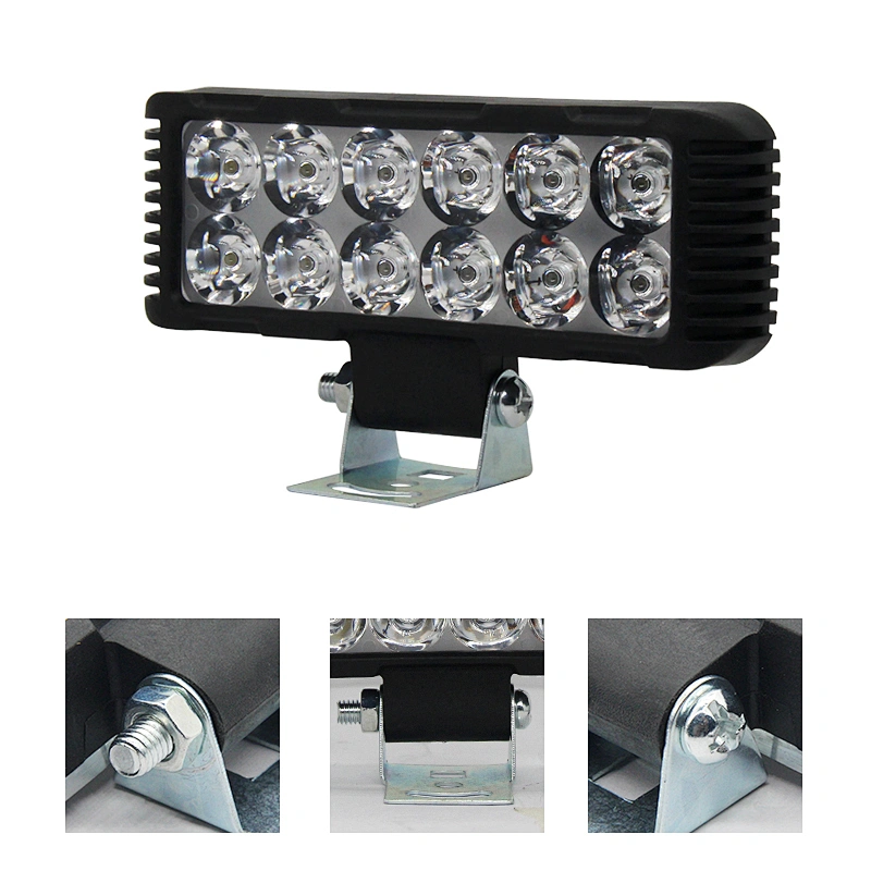 Car 2x6 Inch led headlight square led headlights 36w car led auto light bar