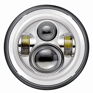 Auto Lighting System Driving Light For Car Motor Motorcycle Lamp Round 7inch Led Headlight
