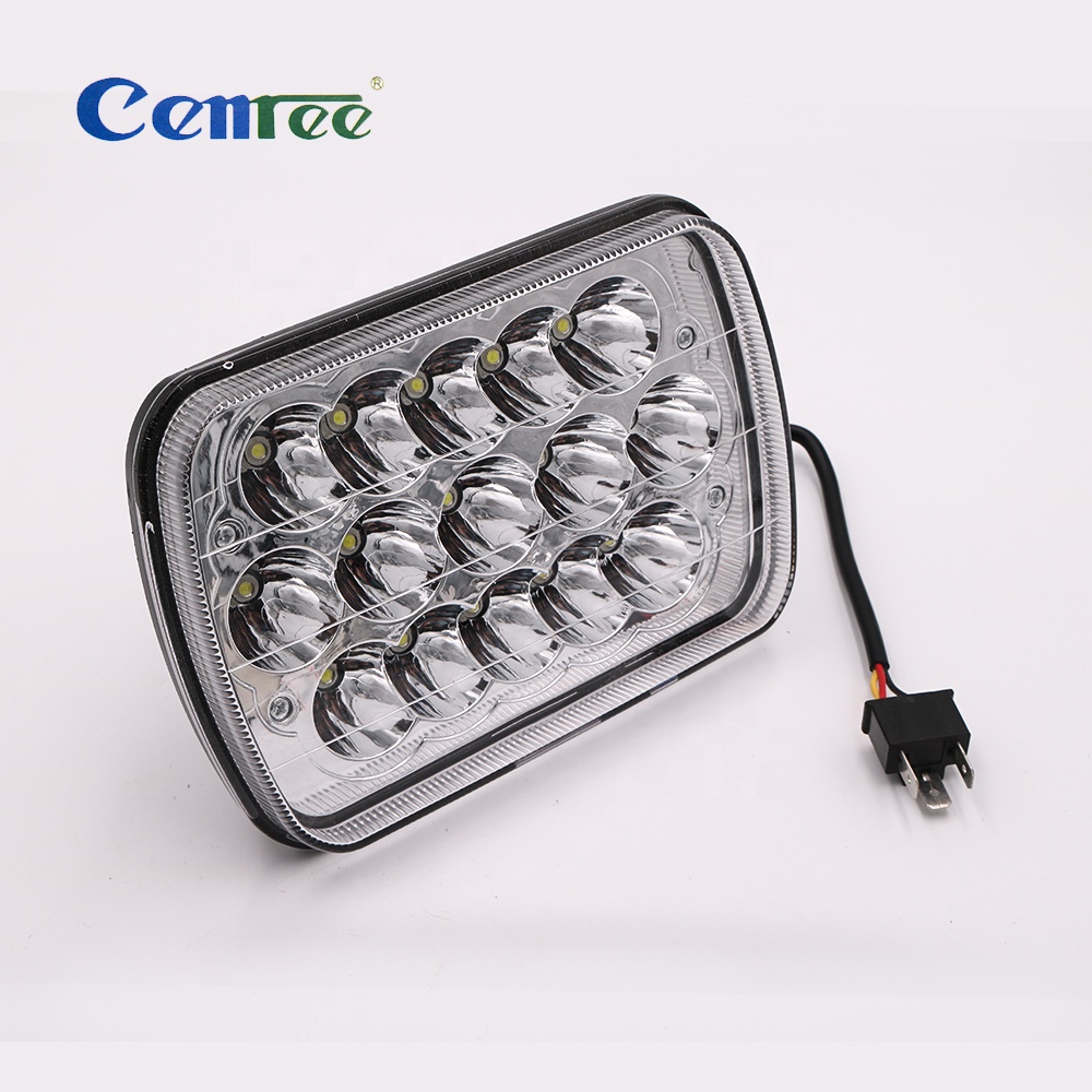High Low Beam  truck headlight 7 inch 5x7 7x6 led headlight square offroad headlight led