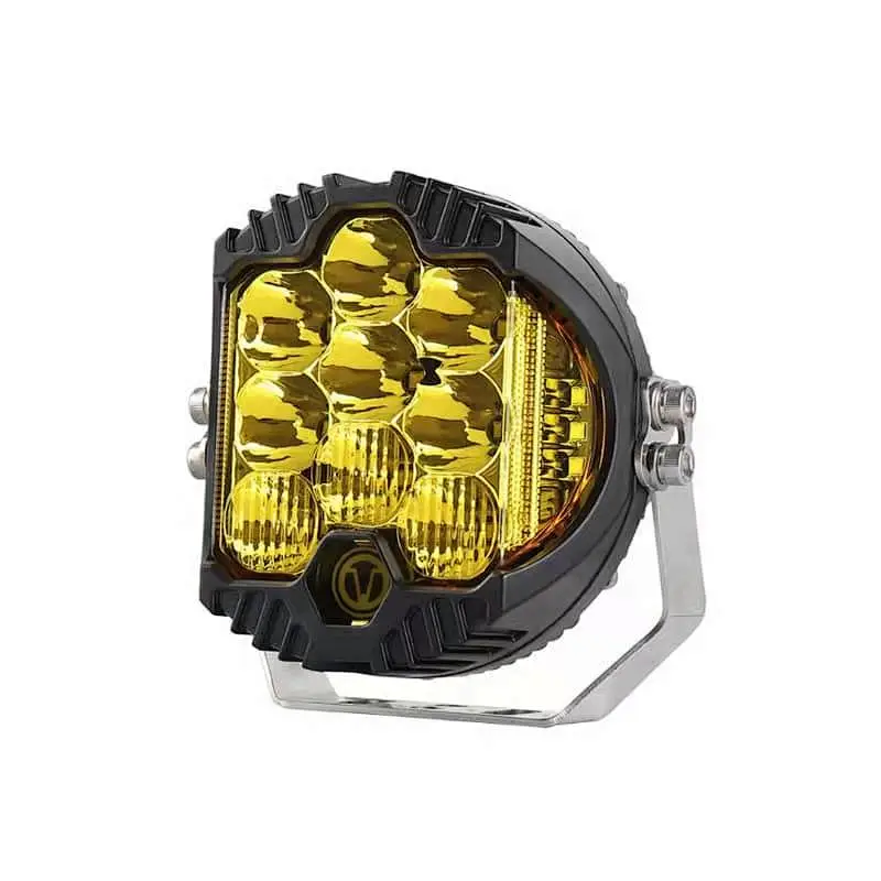 5 7 9 pulgadas faro de trabajo luz foco mica amber flashing working led etsobo