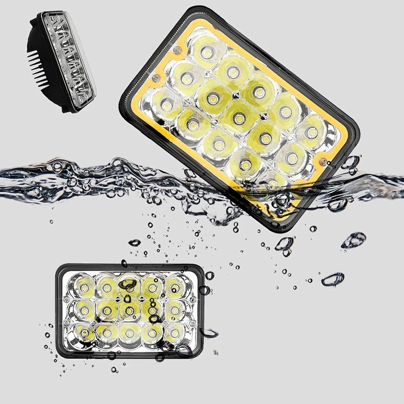 Hot Selling 45W Projector Sealed Beam 5Inch Square Led Headlight Tow Led Driving Lights For Trucks 4x4 led light bar