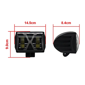 New Off Road Driving Fog Light For Jeep Truck Car motorcycle vehicle 20W square 6D lens Work Light Bar auto Lighting system