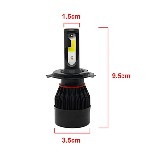 Pair 3 colors Super Bright 6000LM LED Headlight Bulb H1 H3 H4 H7 H11 9005 9006 880 881 LED Canbus Light Bulb For Cars