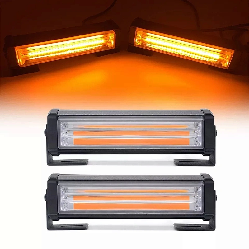 Waterproof Ip65 Red And Blue Led Grille Light Front Grille Led Strobe Flash Warning Light Auto Police Led Bar Emergency Light