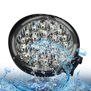 63W Work Light bar Modified LED Spotlight Red Blue white flash Modified lights for Motorcycle SUV Car