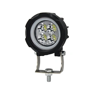 2021 New Led 12w Round With Angel Eye Fog Light 4inch Led Work Light Red Blue Yellow White Led Offroad Light For Offorad Atv Utv