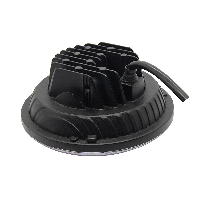 New With White Hi&low Beam  Led Car Accessories Round  Led Headlight For Wrangler Work Led Light