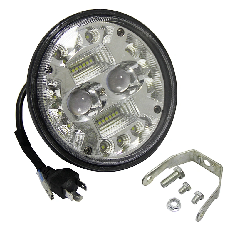 Custom High Power Cob Round Auto Motorcycles Front Light 12 Volt 7 Inch Off Road Car Led Headlight For Moto