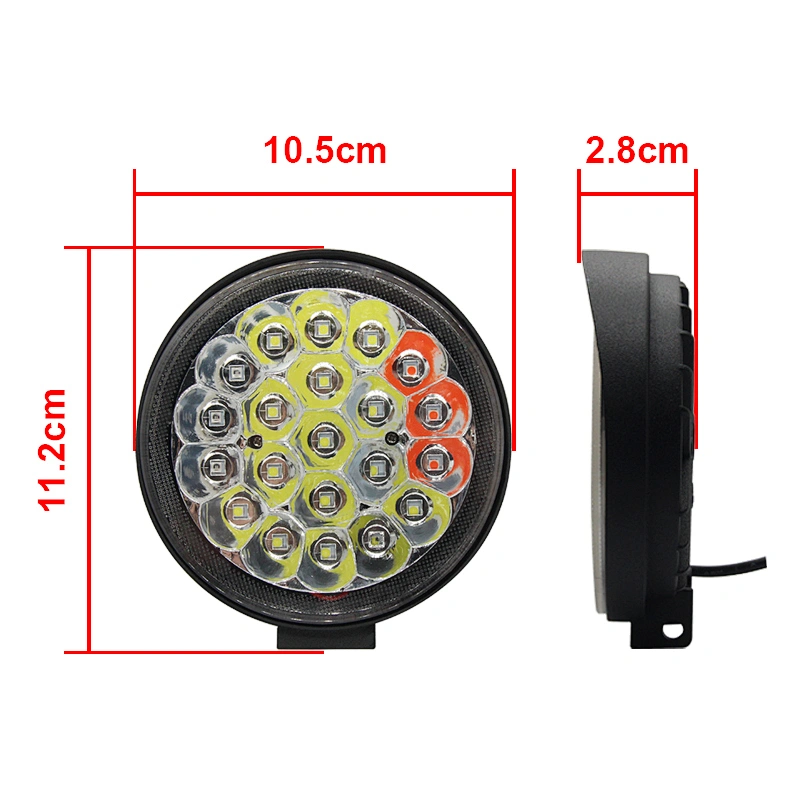 12V-80V Led Work Light  High Power Super Bright Off Road Truck Led Driving Light Blue Red  Offroad Spot Light  Led Spotlight 4x4