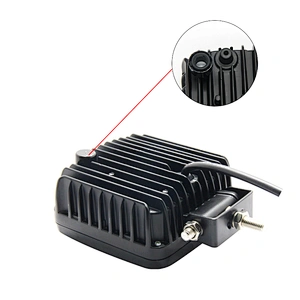 Truck Work Light Angel Eye 45W LED Tractor Square 12V LED Always On Work Light Front Headlight