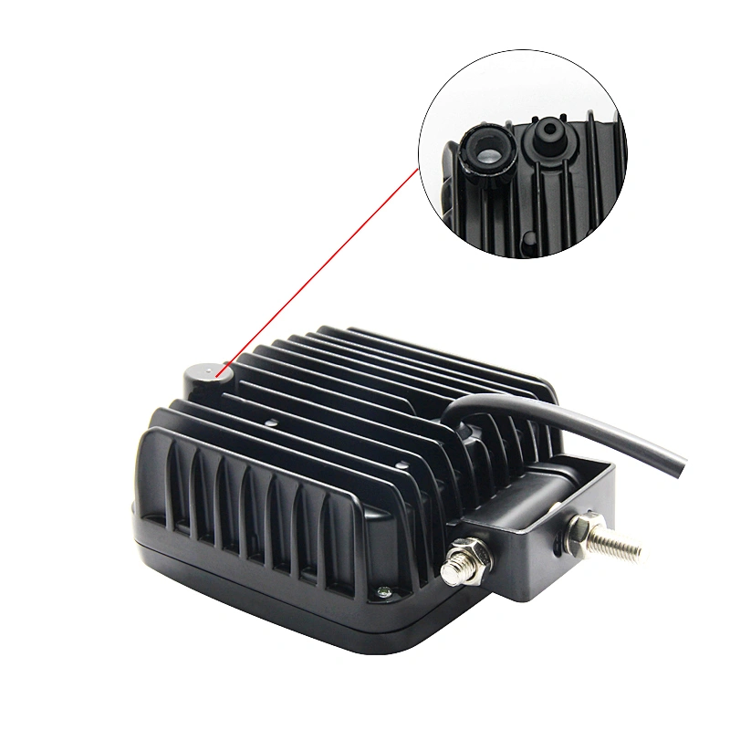Truck Work Light Angel Eye 45W LED Tractor Square 12V LED Always On Work Light Front Headlight