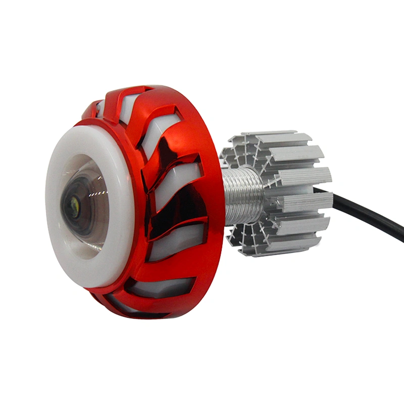High quality 10W projector headlight bulb rgb color angel eyes lens beam led motorcycle light