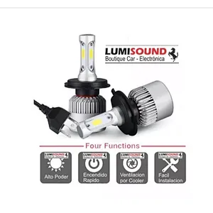 Led Heading Light S2 H4 Cob 36w Led Bulbs 8000lm White Color H1 H3 H7  H11 9005 9006 For Car Headlight Lamp Kit Car Light Lamp