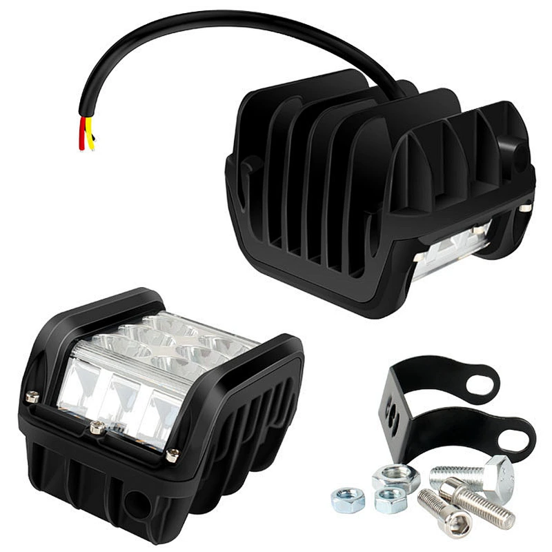Dual Color 72W LED Work Light Strobe car Light Bar Flashing Auto Fog Light for Truck Motorcycle SUV ATV Car Boat