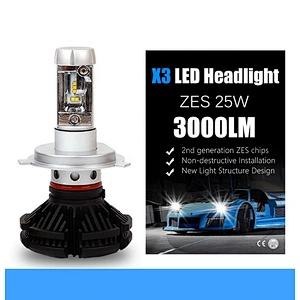 Off-road 4x4 vehicle trucks car X3 headlight Kit De 2 Focos Led H4 Para Auto