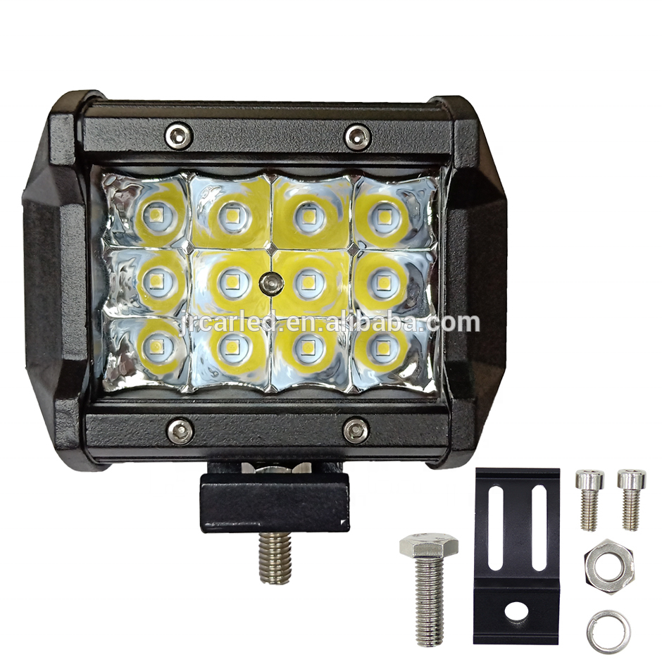 luces led automotrices  36w Spotlight Flood BeamLed Work Light for Offroad Truck