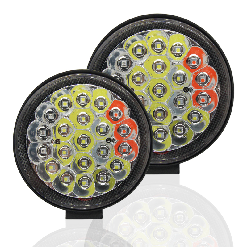 12V-80V Led Work Light  High Power Super Bright Off Road Truck Led Driving Light Blue Red  Offroad Spot Light  Led Spotlight 4x4