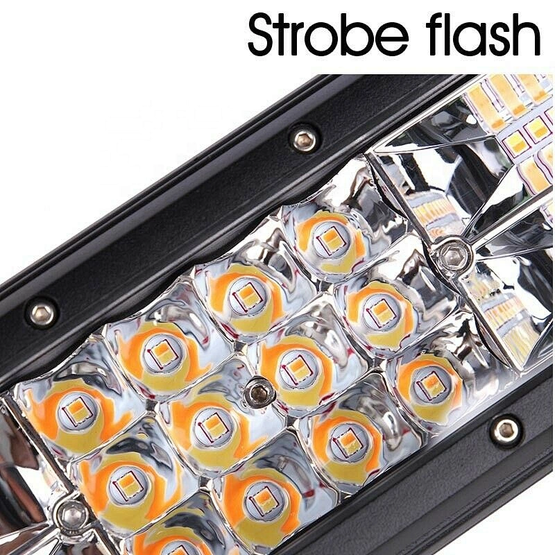 barra led 5 funciones  4inch 5inch 7inch 22Inch 32inch 42inch Barra Led Ambar Blanco Estrobo  led bar