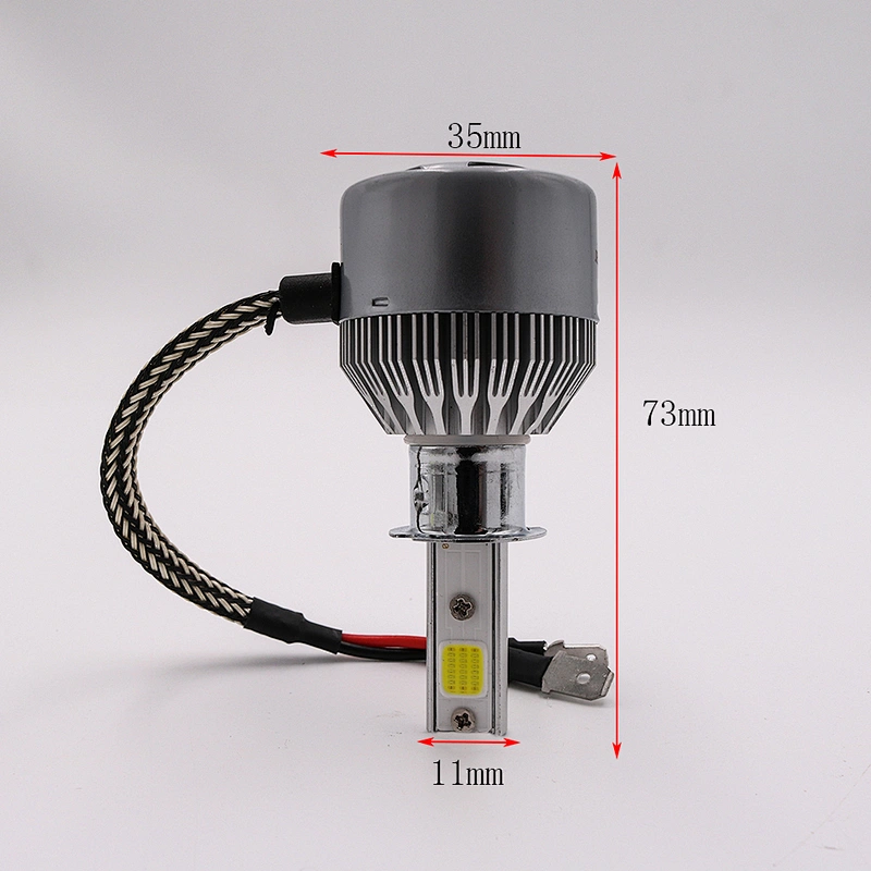 Automobile H3 LED Headlight Bulbs All-in-One Conversion Kit 6500K Cool White 36W 3800Lms