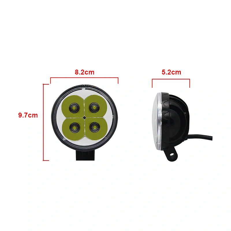 Accesorios Para Auto Neblinero  De Motocross De Camin Redondo 12w  Accesorio Para Motos 12v 24v