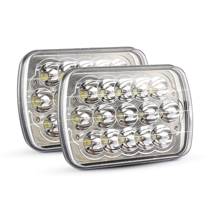 7 INCH 60W Square Rectangular Headlight Headlamp High quality 5x7 Square LED Headlights for Jeep Cherokee XJ accessories