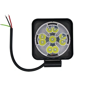 Mini Car led light 30w round square yellow white dual color car accessories luz para bici moto tractor camion
