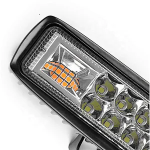 2021 mini barra led strobo  flash bicolor flash car truck led light bar 18w