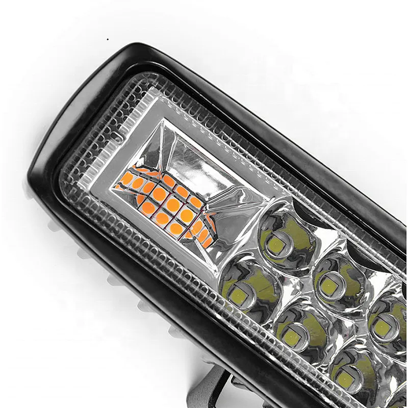 2021 mini barra led strobo  flash bicolor flash car truck led light bar 18w