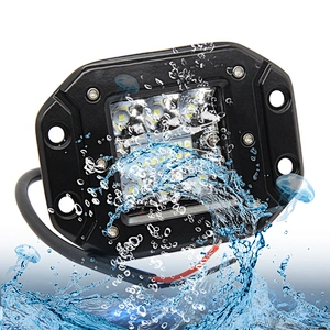 Car Lights Led Bar  39w Flush Mount Pods Driving Fog Off Road Led Work Flood Offroad Light Lamp For Atv Trailer Suv