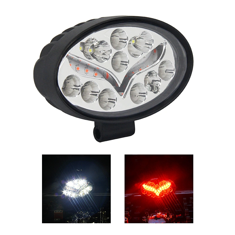 2021 New led working light bar car accessories faros  luz de carretera white red flood light