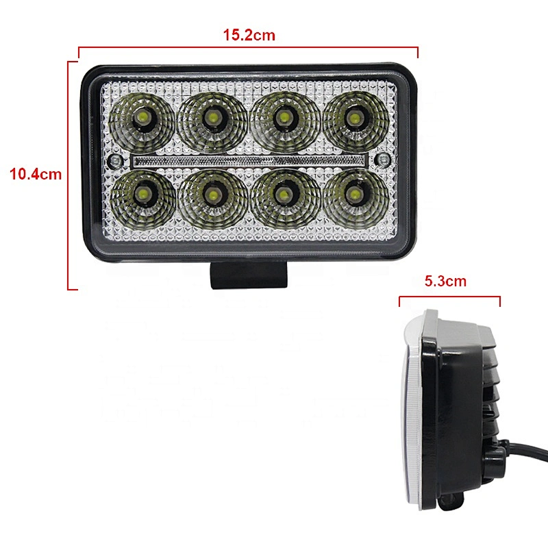 Wholesale car led luces led para vehiculo luz led trabajo carros faros con lupa led work light 18w 30w 45w