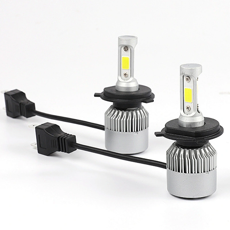 S2 H4 H7 H13 H11 9005 9006 8000LM Car LED COB Headlights Bulb Head Lamp Pure replacement kit white 6500K