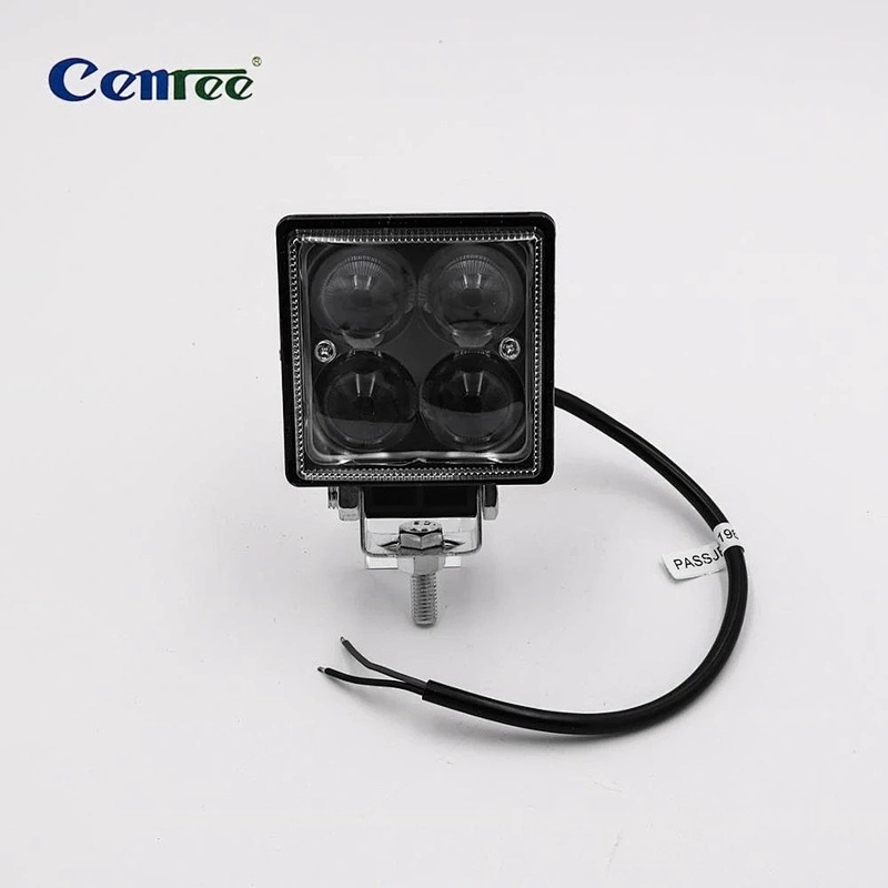 12W 9-30V IP67 LED Light Auto Lamp Fog Light Work Light Bar Off Road ATV Tractor Train Bus Boat Spotlight