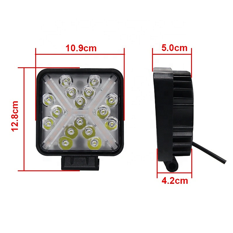 angel eyes FARO DE LED AUTOMOTRIZ cuadrado dual flash bicolor