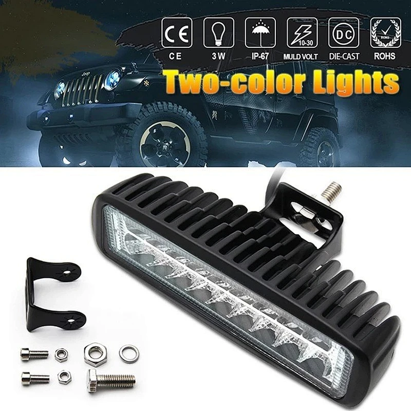 faro led mini barra luces led para carro bicolor