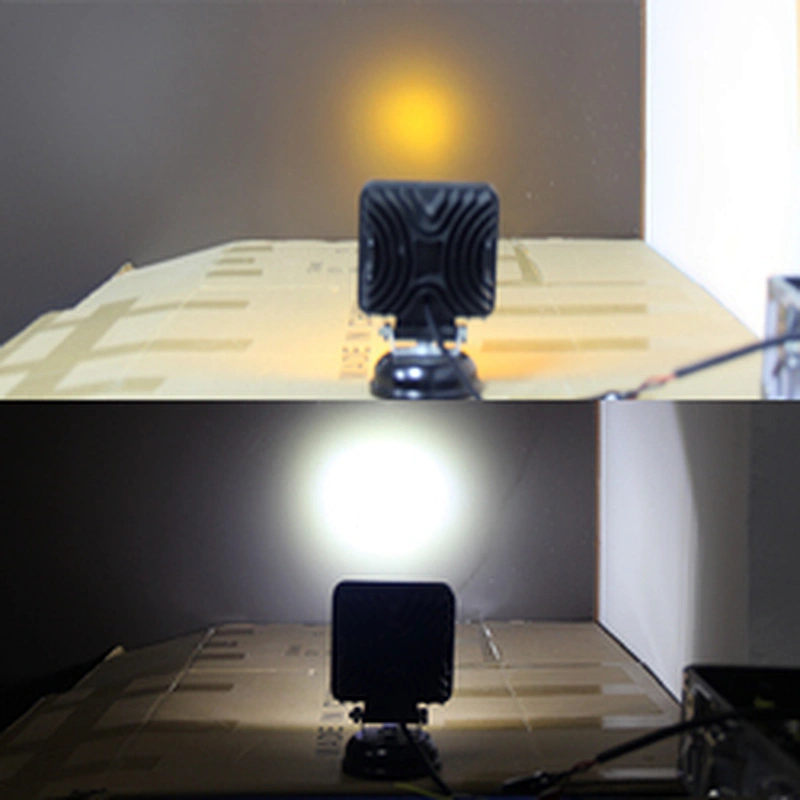 Factory Outlet LED Vehiculo Neblineros Led Para 4x4 Led Bicolor Blanco Amarillo Neblinero Luz Auto Led Work Lights
