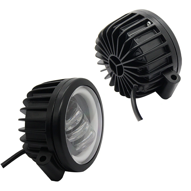 Best selling Angel Eye Spotlight 30w Led Work Light Round 4 Inch With Aperture Forklift Light Motorcycle Light