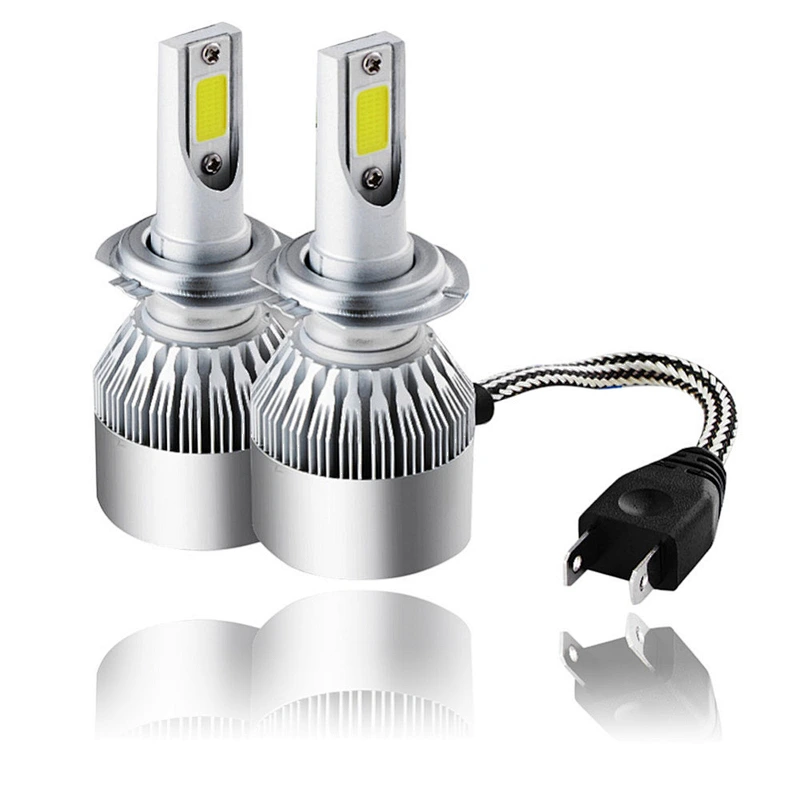 COB CHIP C6 38W 7800LM faros led bombillos led H7 H4 H1 H11 9012 9005/HB3 para autos