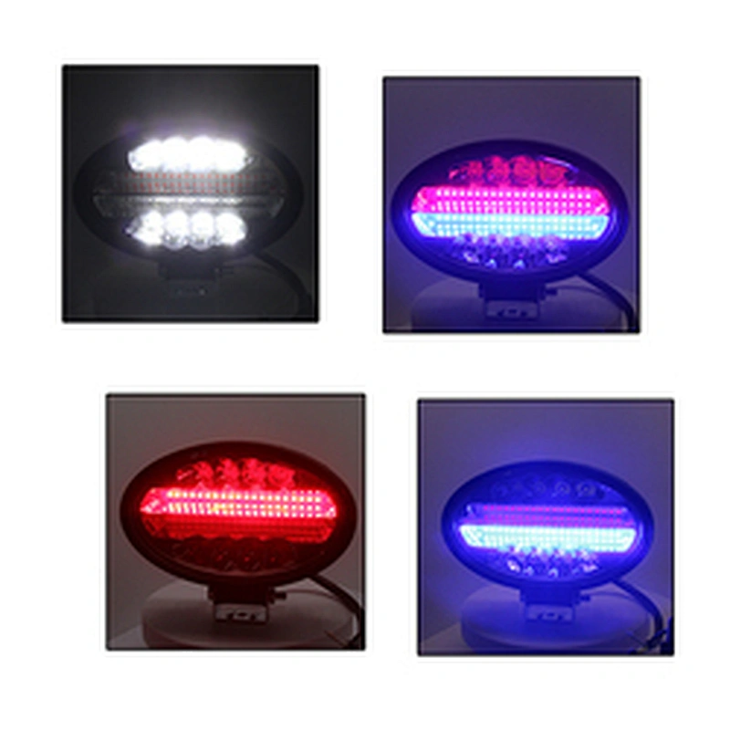 144w Auto Lamp Led Driving Light Headlight White Red Flash Led Work Lamp