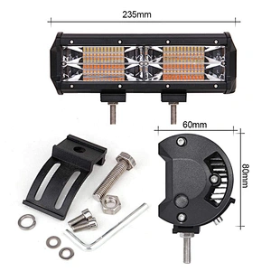 barra led 5 funciones  4inch 5inch 7inch 22Inch 32inch 42inch Barra Led Ambar Blanco Estrobo  led bar