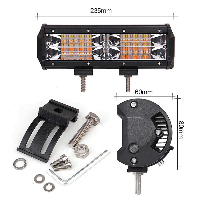 barra led 5 funciones  4inch 5inch 7inch 22Inch 32inch 42inch Barra Led Ambar Blanco Estrobo  led bar