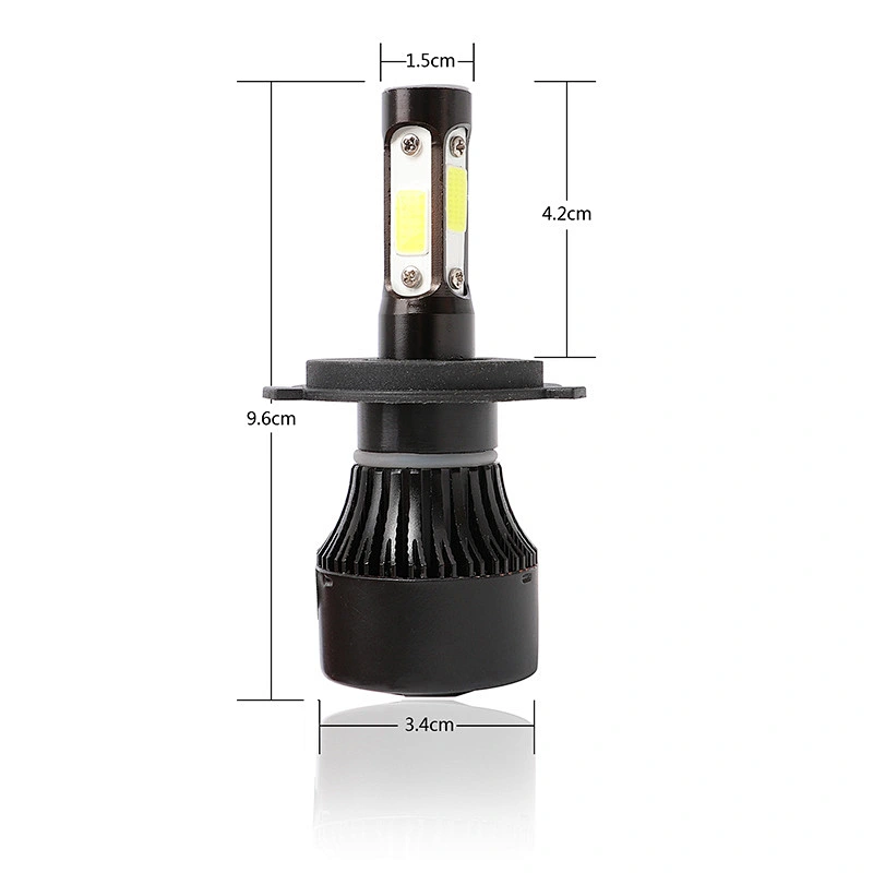 X7 h4 led light 4 sides 8000LM COB car led h4 h7 h1 headlights auto accessories