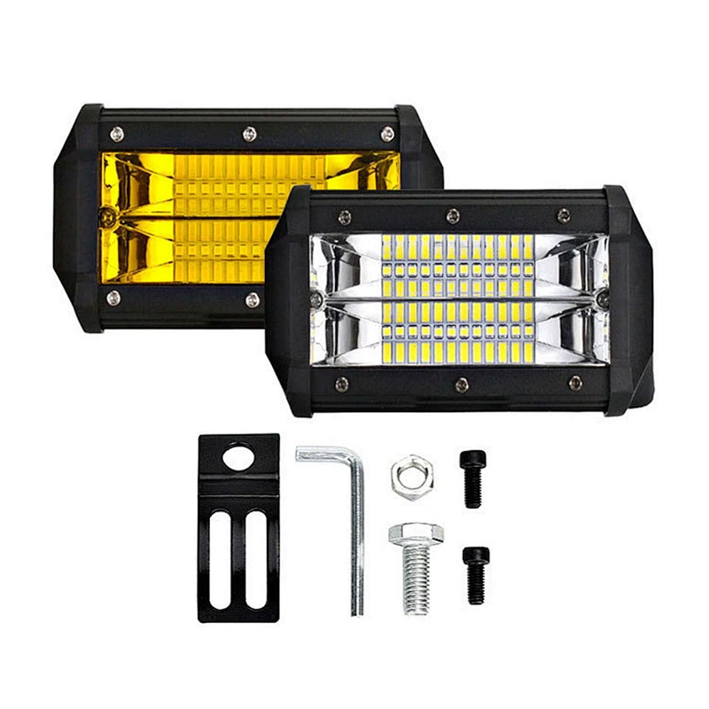 Factory Cheap 72W Car auto carro veiculos automotriz led para auto Offroad truck yellow