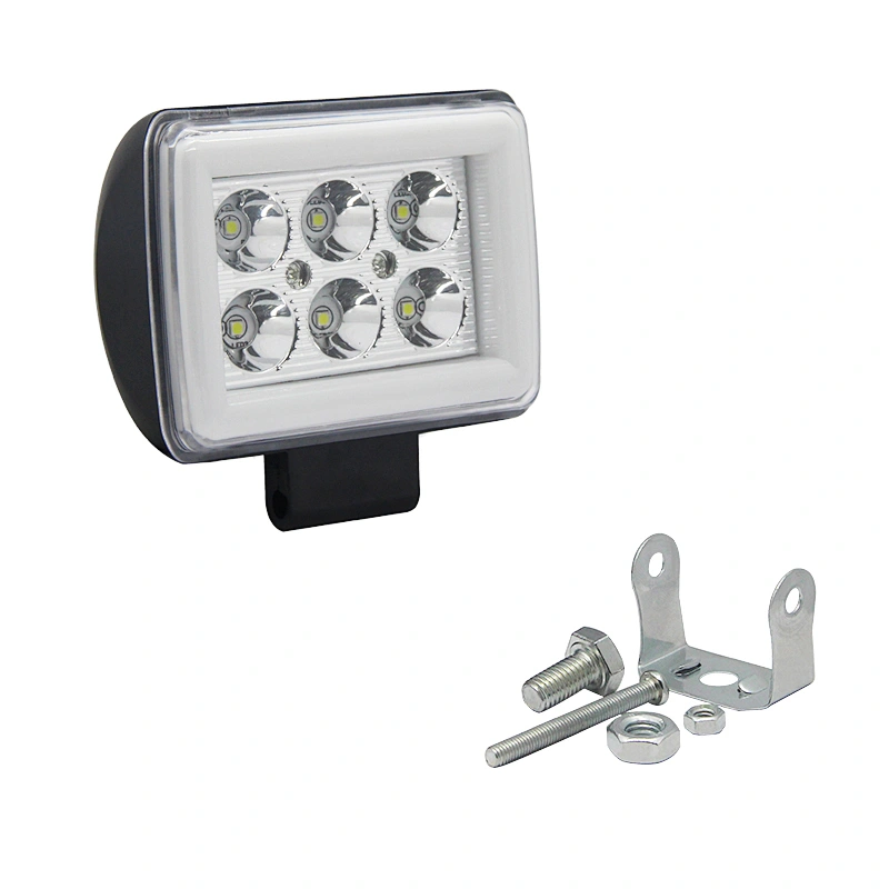 Slim Waterproof Led Work Light 12v Square Flood Light Car Work Light For Trucks Tractors Excavators Offroad Marine