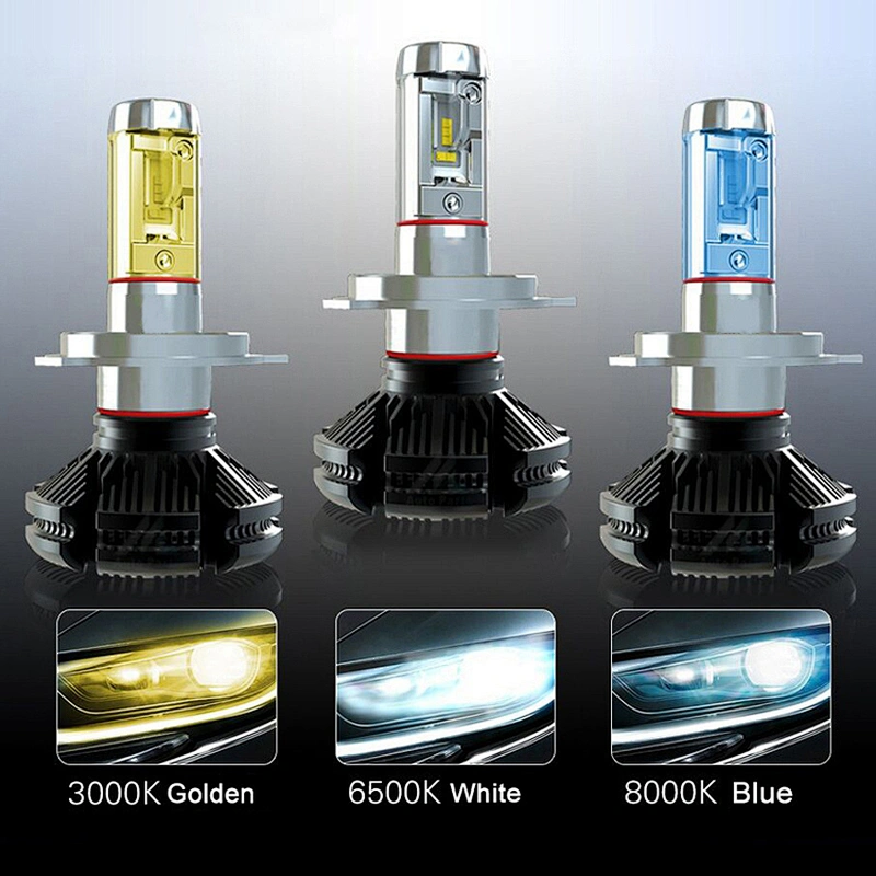 Top-quality  X3 10000LM 8000K  Kit luces led auto h4 auto headlights luces de autobus