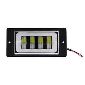 High quality 6500k-7000k white led fog light 4 inch 40w rectangle car fog light with angel eye waterproof