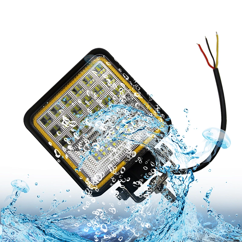 Auto Lighting System Led Work Light 35mm  55mm  Headlight With Aperture Dc9-36v 8000lm Universal For Vehicle Bulb Aluminum