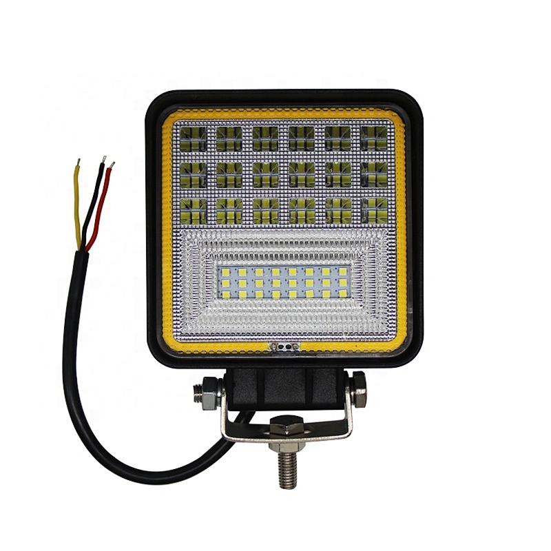 45w Working led light square yellow white lighting fila high power led luz luces para carro